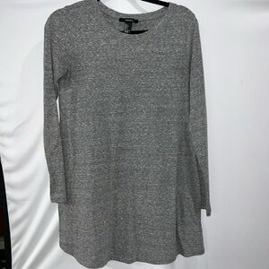 Gray Long Sleeve Dress